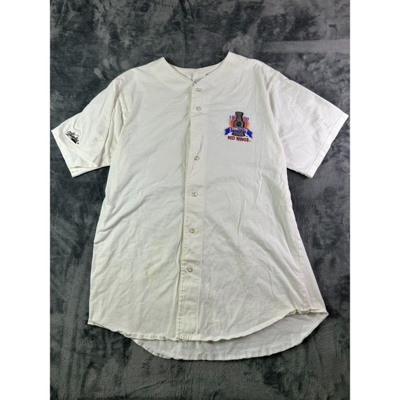 VTG 1997 Detroit Red Wings Stanley Cup Champs Majestic Jersey Shirt XL Hockey - Picture 2 of 13